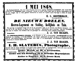 Opening photographisch atelier Slaterus