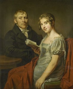 Hendrik Arend van den Brink (1783-1852) met zijn vrouw Lucretia Johanna van de Poll (1790-1850), Louis Moritz, 1805 - 1830. Bron: https://www.rijksmuseum.nl/nl/collectie/SK-A-2194