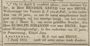 Opregte Haarlemsche Courant, 09-06-1852.
