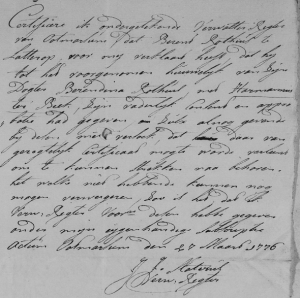 Huwelijksbijlagen Amsterdam 1776