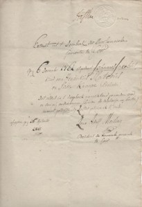 Uittreksel doopboek Goor, 1811