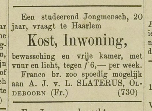 Haarlemsch Advertentieblad, 29 augustus 1888