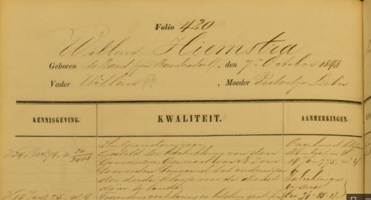 stamboek-willem-hiemstra